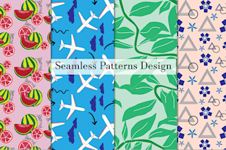 design a seamless textile and fabric pattern for print