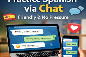 practice spanish conversation with shy learners via chat and text