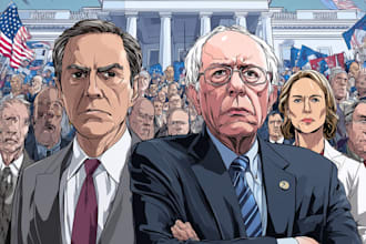 make a political cartoon art