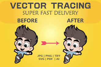 manually vectorize, refine, and recreate your logo or image to vector