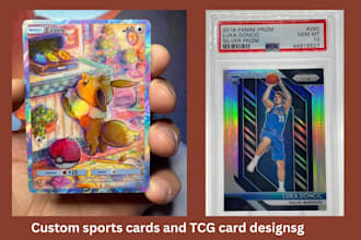 create standout custom sports cards and tcg card designs