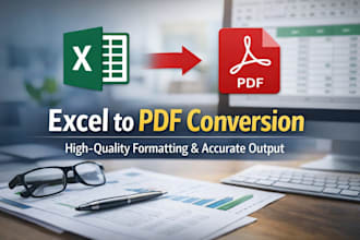 do convert excel file to professional PDF