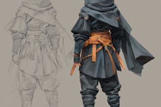 design a fantasy, dark fantasy character concept