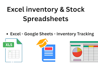 create or clean excel inventory and stock spreadsheets