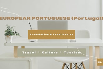 translate and adapt travel and culture content into european portuguese