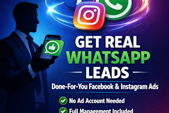 run professional facebook and instagram whatsapp ads for 1 3 7 day campaigns