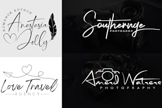 design luxury signature artistic handwritten autograph logo