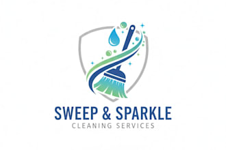 design a professional cleaning services logo for your business