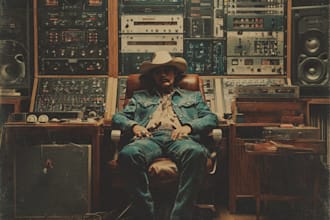 professionally design a vintage album cover art
