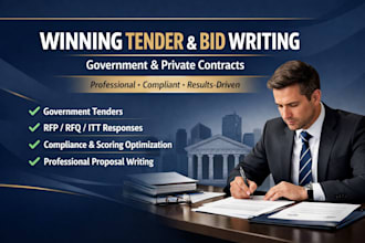 write a winning tender, bid, or proposal for government and private contracts