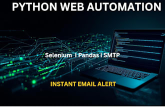 build a python selenium web scraper with automated email alerts
