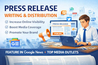 write and distribute your press release for brand and business visibility