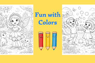 create a custom coloring book with story
