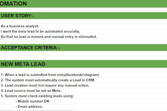 convert your requirements into clear user stories