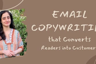 handle email copywriting and build you a strong email campaign