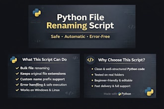 python script for file rename