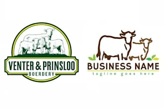 do a clean grass agriculture landscape and lawn care logo