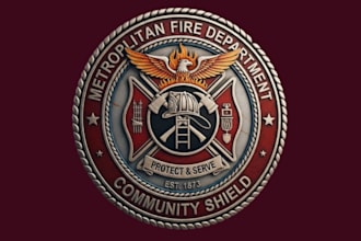 make high quality fire department logo with unlimited revision