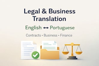 translate legal and business translation english portuguese