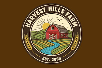 design awesome and gorgeous farm logo design
