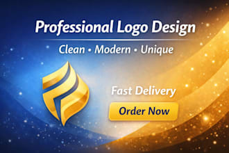 clean and unique logo design for brand or compan