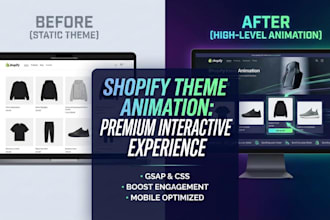 build a premium animated shopify store with code
