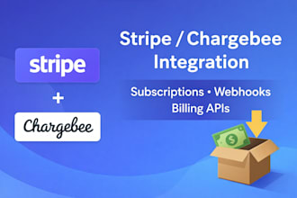 integrate stripe or chargebee subscriptions and webhooks
