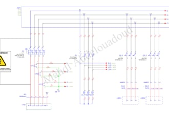 do electrical schematic design and single line diagrams