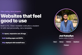 build or fix your website with vibe code