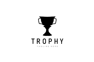 create creative and good looking trophy logo design