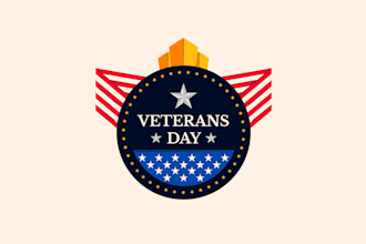 create awesome and gorgeous veteran logo design