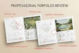 review your architecture or landscape portfolio with professional feedback
