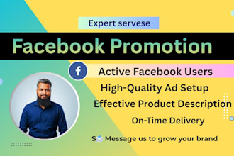 do organic facebook promotion for any business in USA