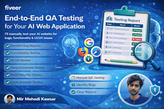 end to end QA for ai web app