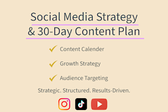 create a strategic social media content plan and calendar