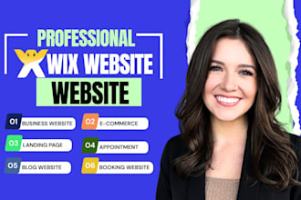 build wix website design, wix website redesign, or wix business website design
