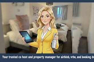be your co host for airbnb, vrbo, and booking dot com