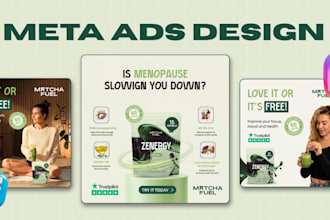 design creative facebook static ads and print ads