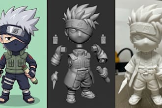 turn 2d image sketch logo to 3d model likeness 3d sculpting stl file printing