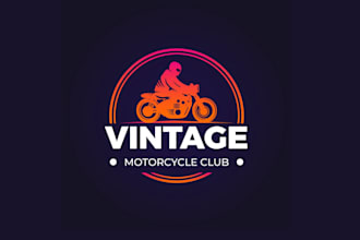 create professional and specially bike racing logo design