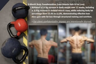 create a science based workout  veg diet plan for fat loss and muscle gain