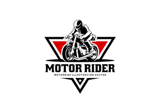 create wonderful and excellent bike racing logo design