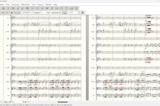 professional music copy and engraving, per page pricing