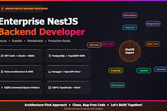 develop a scalable backend with nestjs, postgres, typeorm, cqrs