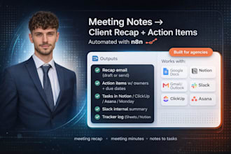 automate meeting notes into client recap emails and action items