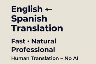 fast english to spanish translation 24h delivery