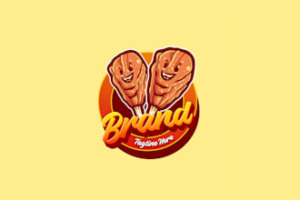 create wonderful and excellent fried logo design