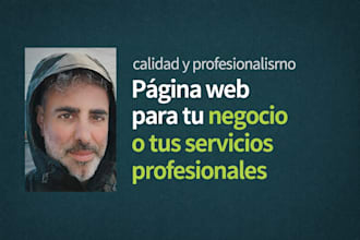 pagina web en pocos días con poco presupuesto y calidad excelente