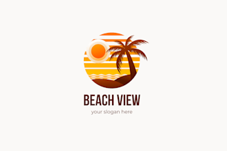 create awesome and gorgeous summer logo design