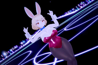 do 3d custom vrchat avatar, furry avatar,nsfw avatar,vrchat for vtube, fursona